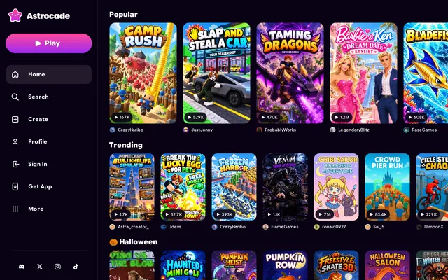 Astrocade website screenshot