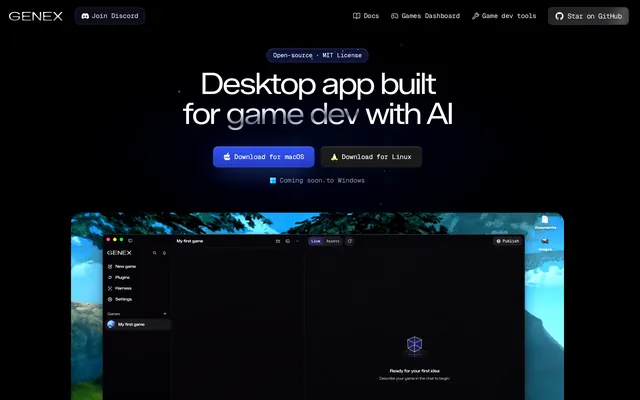 Genex website screenshot