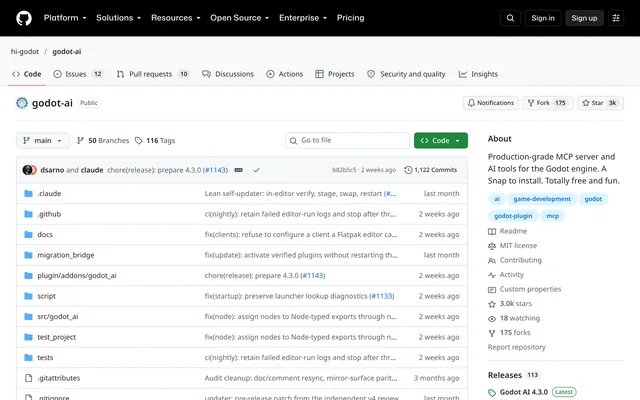 Godot AI website screenshot